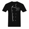 Koszulka T-shirt czarna z nadrukiem bluzy kucharskiej na prezent MASTERCHEF